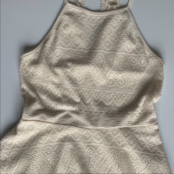 Mossimo Supply Co Creamy White Lace Fit and Flare Dress - Picture 8 of 9